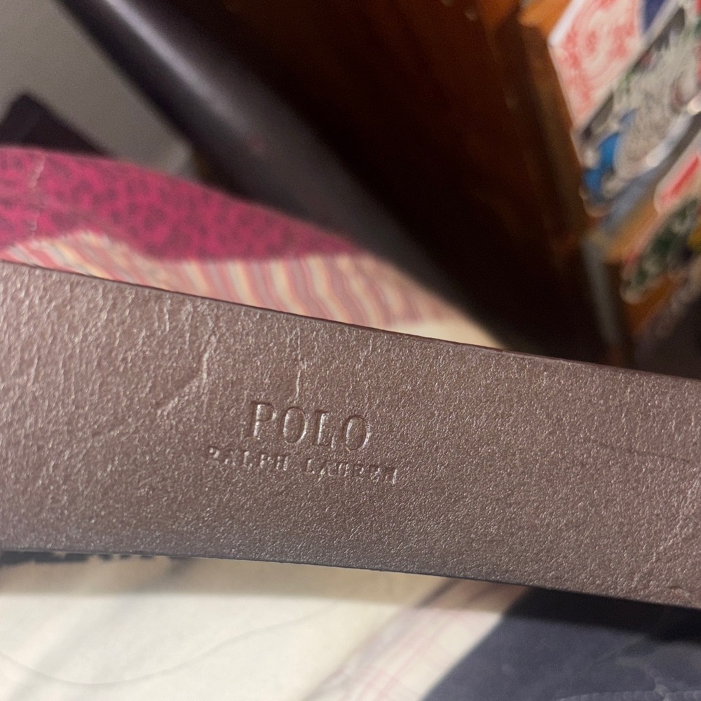 Polo by Ralph Lauren Brown Leather Belt